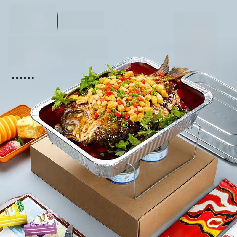 Chen Zhi Ji Barbecue Fi Takeaway Box Thiened Aluminum Foil Tin Paper Tray Disposable Aluminum Foil Box for Outdoor Campin...
Chen Zhi Ji Barbecue Fi Takeaway Box Thiened Aluminum Foil Tin Paper Tray Disposable Aluminum Foil Box for Outdoor Campin...
