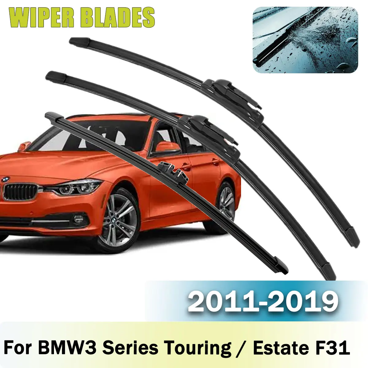Car Front Rear Wiper Blades Brushes Set 3PCS For BMW 3 Series Touring / Estate F31 2011 Accessories Window Windscreen Windshield
Car Front Rear Wiper Blades Brushes Set 3PCS For BMW 3 Series Touring / Estate F31 2011 Accessories Window Windscreen Windshield