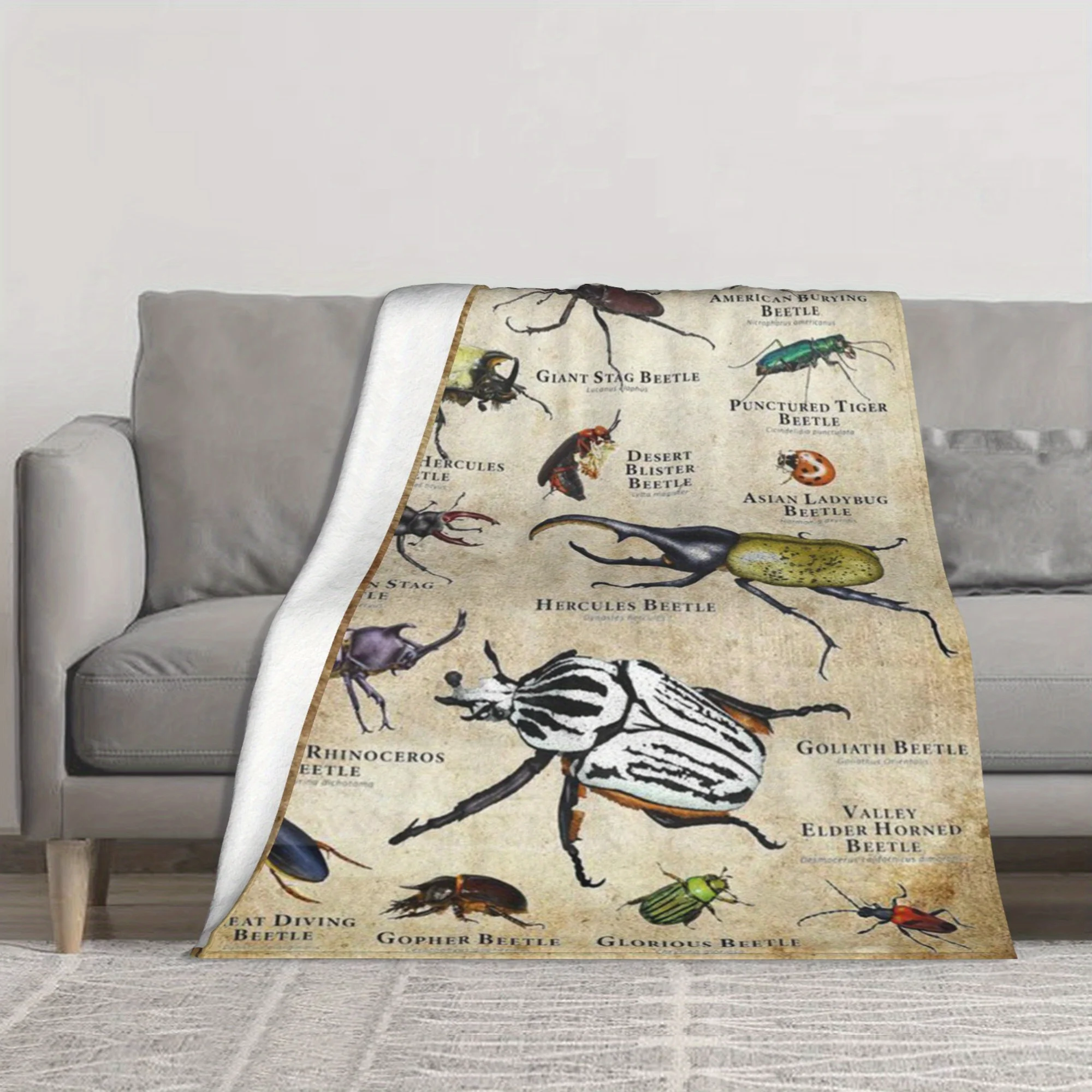 Cozy Insect-Themed Flannel Throw Blanket - Soft, Warm & Versatile for All Seasons - Perfect for Home, Office, Car, and Camping
Cozy Insect-Themed Flannel Throw Blanket - Soft, Warm & Versatile for All Seasons - Perfect for Home, Office, Car, and Camping