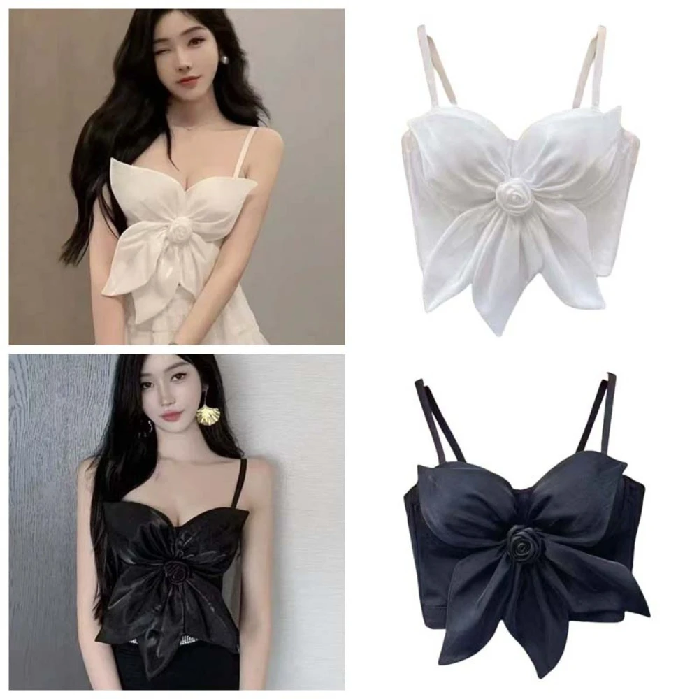 1 Pc Sweet Rose Flower Camisole Temperament Socialite Style Corset 3D Rose Flower Decoration Crop Tops
1 Pc Sweet Rose Flower Camisole Temperament Socialite Style Corset 3D Rose Flower Decoration Crop Tops