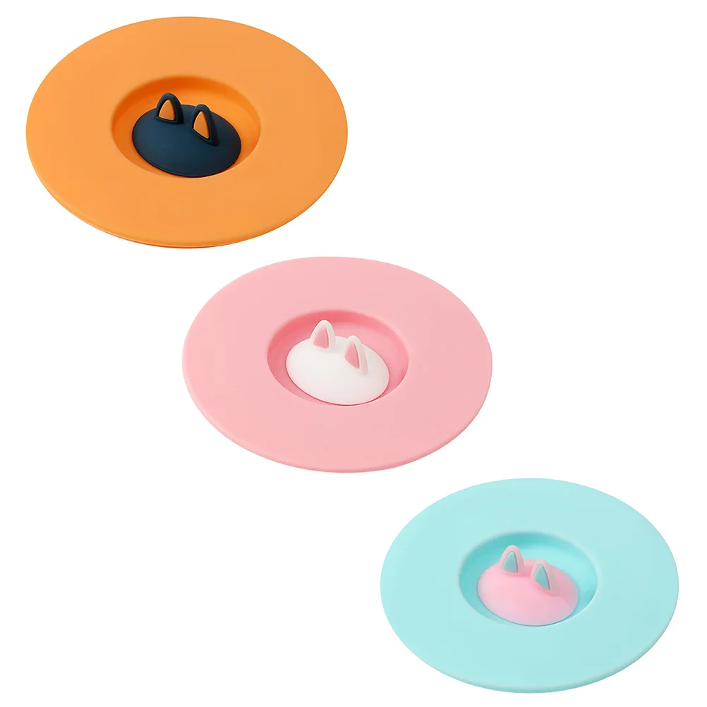 3 Pcs Cat Ears Cup Lid Heat Resistant Silicone Home Office Dustproof Leakproof Fresh Style Reusable Food Grade Safe Sealing
3 Pcs Cat Ears Cup Lid Heat Resistant Silicone Home Office Dustproof Leakproof Fresh Style Reusable Food Grade Safe Sealing