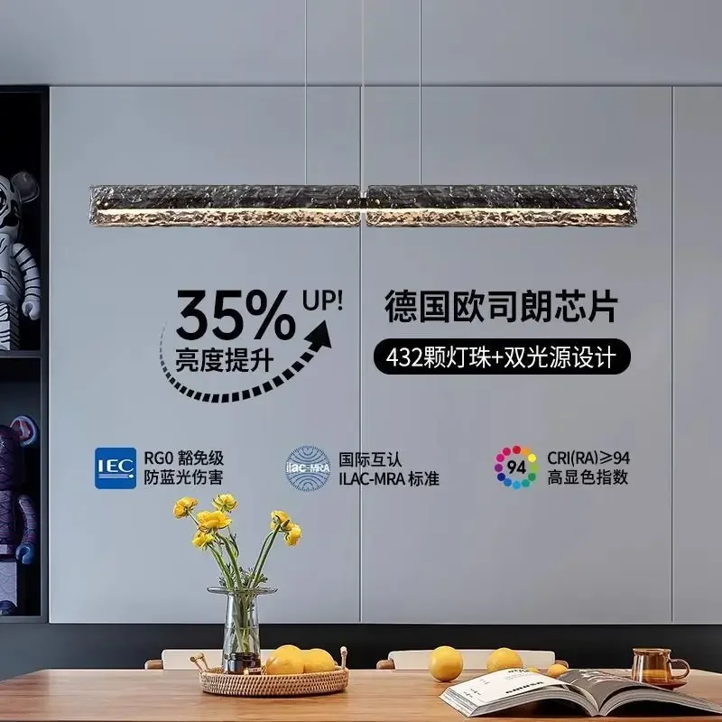 Полностью медный светильник, роскошный подвесной светильник для ресторана, простой и креативный дизайн, элитная барная стойка, островной стол, прямое стекло
Полностью медный светильник, роскошный подвесной светильник для ресторана, простой и креативный дизайн, элитная барная стойка, островной стол, прямое стекло