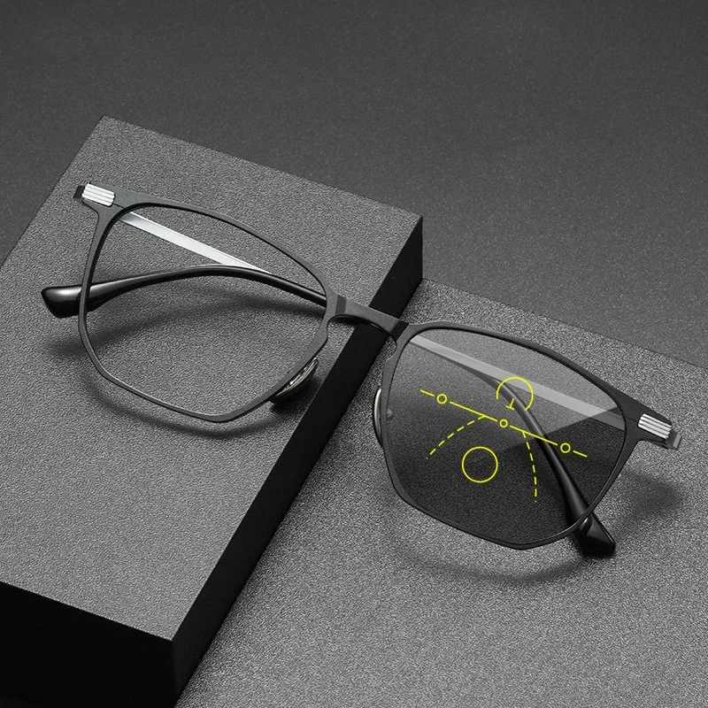 VICKI New Ultralight Aluminum-magnesium Alloy Business Fashion Eyewear Frame Men Can Customize Prescription Multi-focus ZY-20241
VICKI New Ultralight Aluminum-magnesium Alloy Business Fashion Eyewear Frame Men Can Customize Prescription Multi-focus ZY-20241