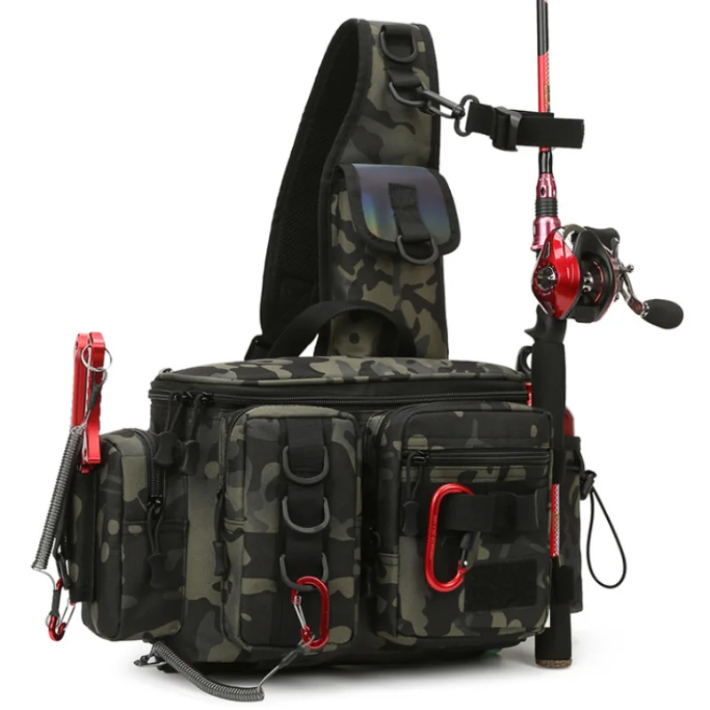 Camping Travel Backpack Fishing Tackle Bag with Rod Holder Outdoor Sports Tactical Waist Gear Lure Pack Hiking Climbing Bag
Camping Travel Backpack Fishing Tackle Bag with Rod Holder Outdoor Sports Tactical Waist Gear Lure Pack Hiking Climbing Bag