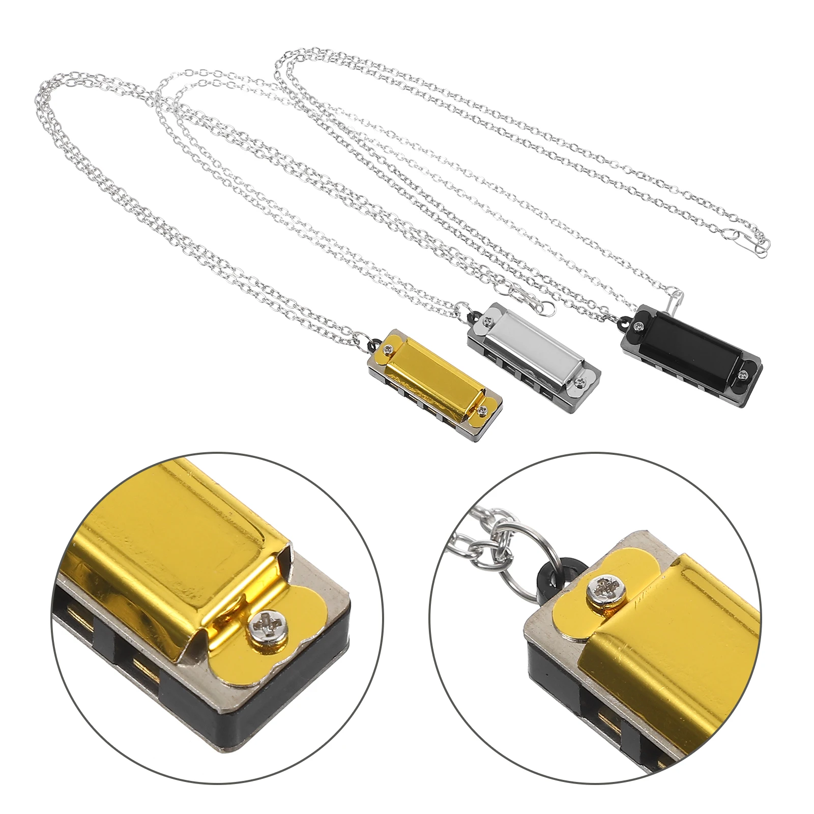 3 Pcs Mini Harmonica Toy Kids Musical Instruments for Toddlers Children Metal Necklace
3 Pcs Mini Harmonica Toy Kids Musical Instruments for Toddlers Children Metal Necklace