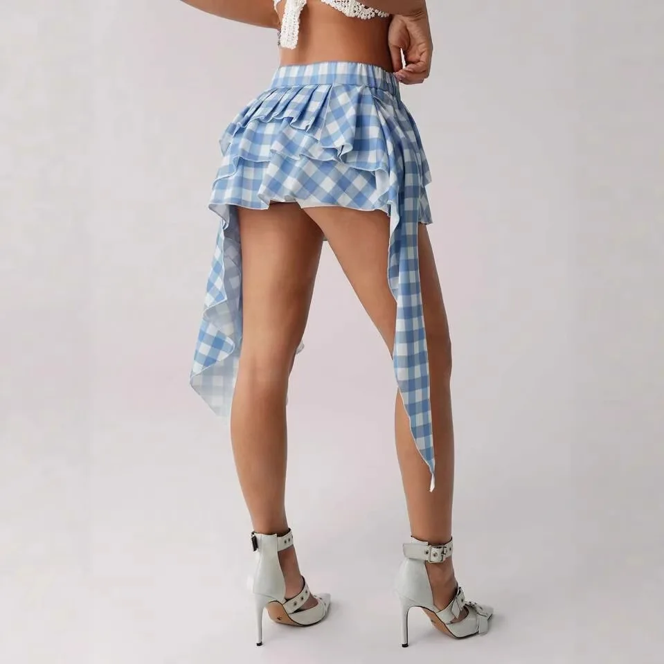 2026 New Summer Women's Irregular Fashion Plaid Skirt
2026 New Summer Women's Irregular Fashion Plaid Skirt