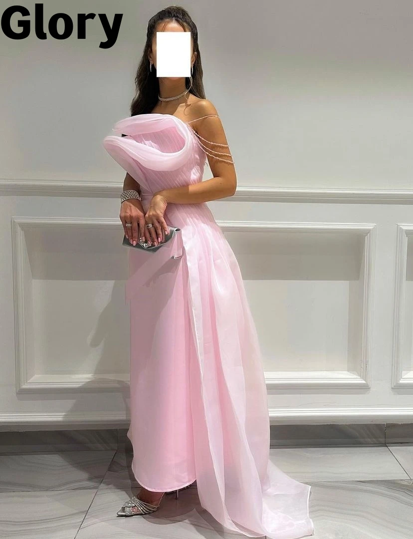Pink Evening Dresses Organza Strapless Prom Dresses 2024 New Beads Ankle-Length Simple Style Women's Formal Occasion Party Gown
Pink Evening Dresses Organza Strapless Prom Dresses 2024 New Beads Ankle-Length Simple Style Women's Formal Occasion Party Gown