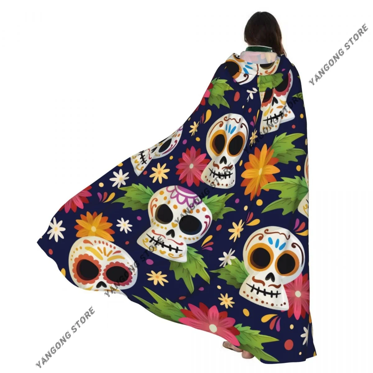 Cosplay Medieval Costumes Dia De Muertos Skull Hooded Cloak Capes Long Robes Jackets Coat Carnival
Cosplay Medieval Costumes Dia De Muertos Skull Hooded Cloak Capes Long Robes Jackets Coat Carnival