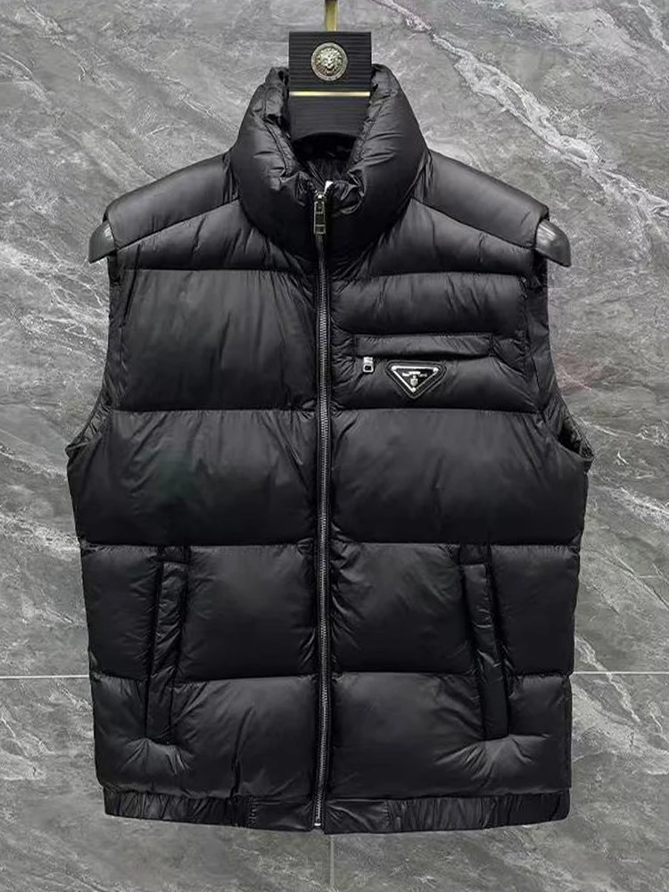 Warm Cotton Vest Men's Winter Faionable Casual Stand Collar Top Thiened Silk Cotton e Label Trendy Streetwear
Warm Cotton Vest Men's Winter Faionable Casual Stand Collar Top Thiened Silk Cotton e Label Trendy Streetwear