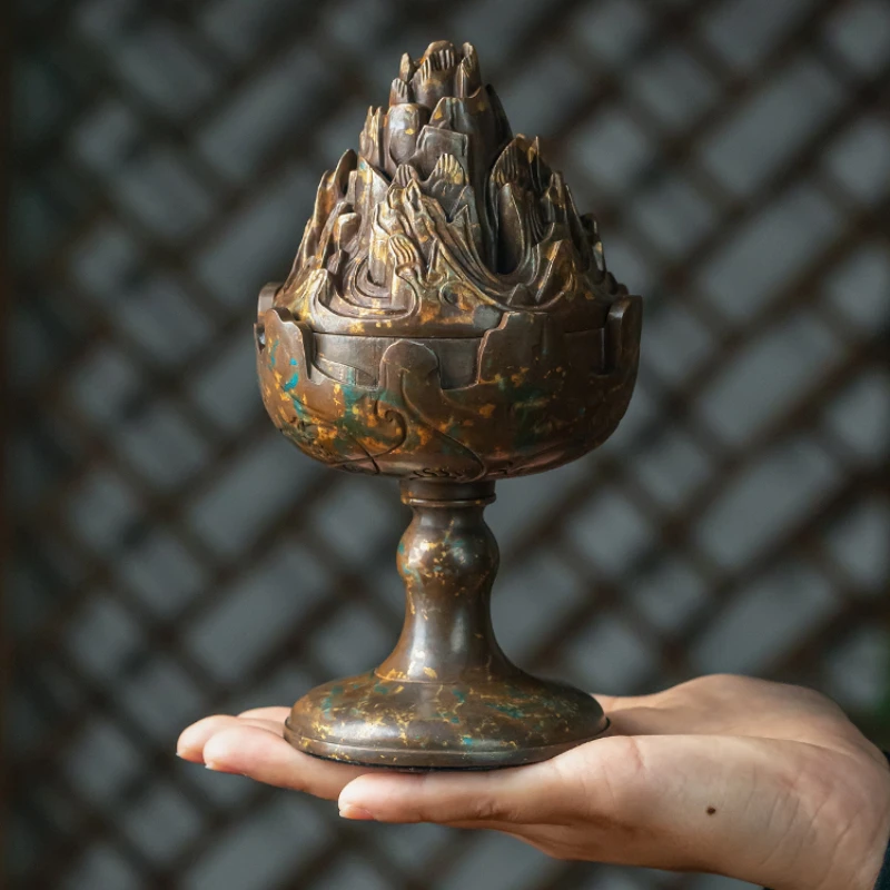 1pc Mountain Shaped Incense Burner Ornament Buddha Hall Plate Incense Burner Indoor Sacrificial Utensils Home Decorations
1pc Mountain Shaped Incense Burner Ornament Buddha Hall Plate Incense Burner Indoor Sacrificial Utensils Home Decorations