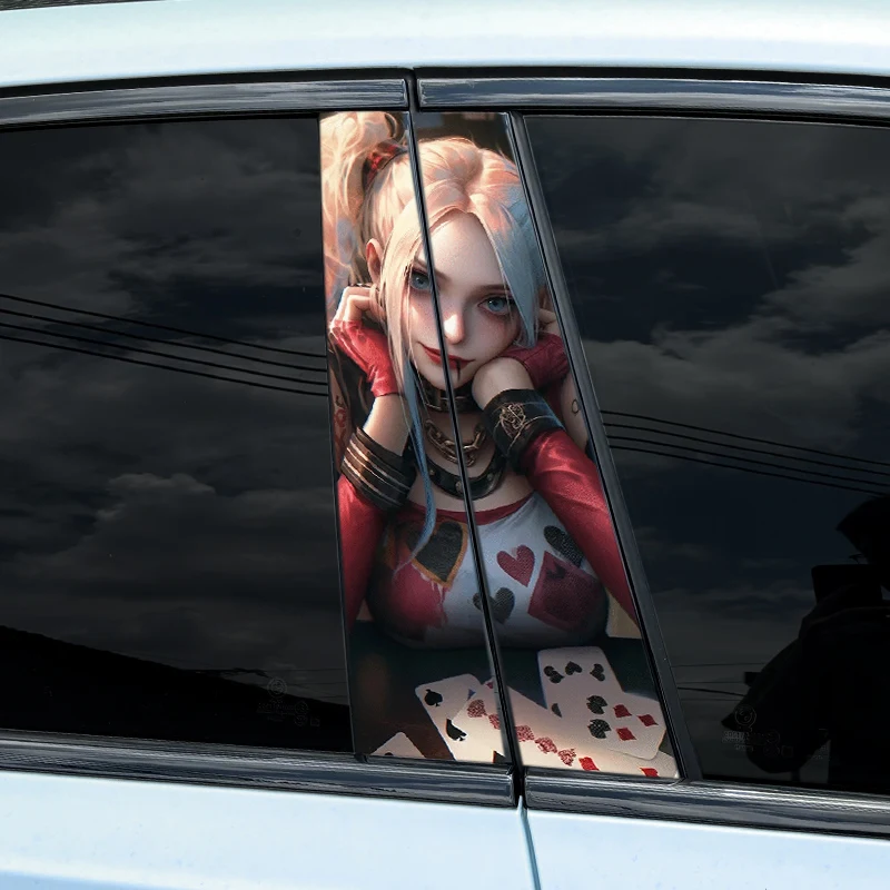 1pc/2pcs Joker Girl Car B-pillar Stickers Waterproof Auto Center Pillar Sunscreen Vinyl Decals Funny Decoration Cover Scratches
1pc/2pcs Joker Girl Car B-pillar Stickers Waterproof Auto Center Pillar Sunscreen Vinyl Decals Funny Decoration Cover Scratches