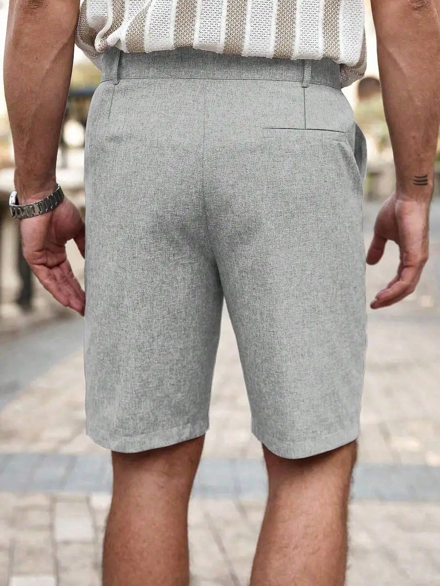 Men Casual Linen Shorts Loose Fit Knee Length Solid Gray Summer Shorts
Men Casual Linen Shorts Loose Fit Knee Length Solid Gray Summer Shorts
