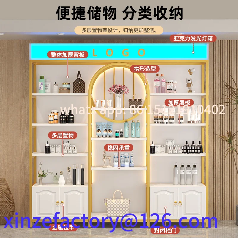 Customizable Cosmetics Display Cabinet with Light Box Nail Products
Customizable Cosmetics Display Cabinet with Light Box Nail Products