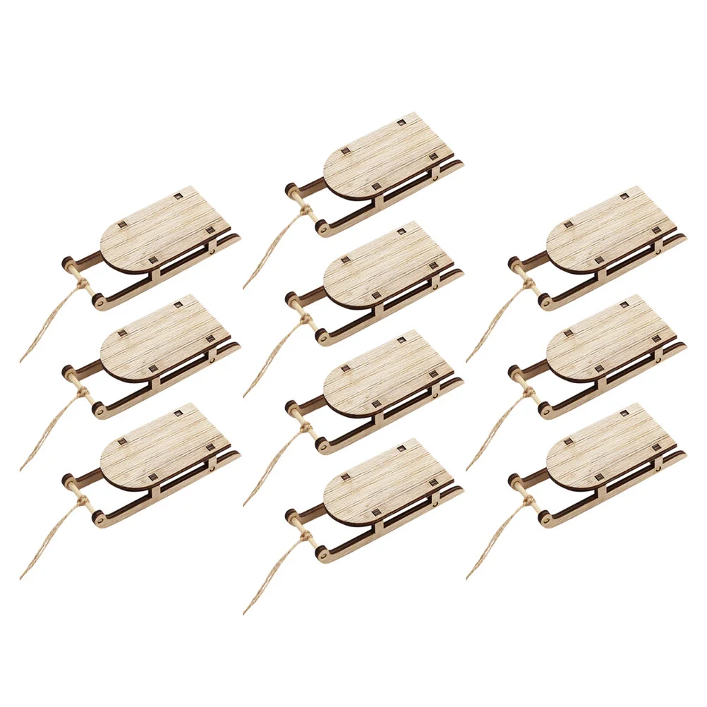10 Pcs Christmas Tree Cutouts Wooden Sled Ornaments Desktop Sleigh Office Mini Sledge Statue Sculpture
10 Pcs Christmas Tree Cutouts Wooden Sled Ornaments Desktop Sleigh Office Mini Sledge Statue Sculpture