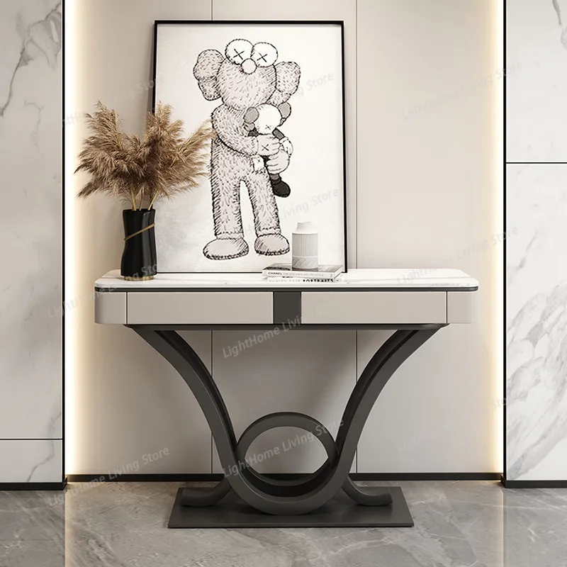 Modern Luxury Style Console Tables Simple Space Saving Console Entrance Trendy Living Room Furniture Mesita Recibidor De Entrada
Modern Luxury Style Console Tables Simple Space Saving Console Entrance Trendy Living Room Furniture Mesita Recibidor De Entrada
