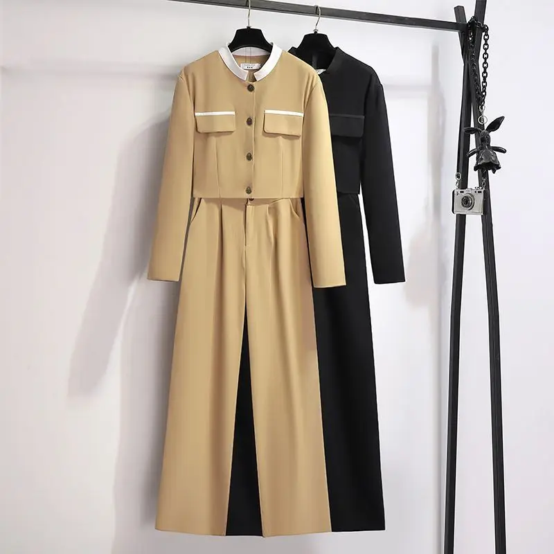 Insozkdg Spring Autumn Women Fashion 2 Piece Set Khaki Blazer with Pockets & Vintage Front Zipper Trousers Chic Lady Pants Sets
Insozkdg Spring Autumn Women Fashion 2 Piece Set Khaki Blazer with Pockets & Vintage Front Zipper Trousers Chic Lady Pants Sets
