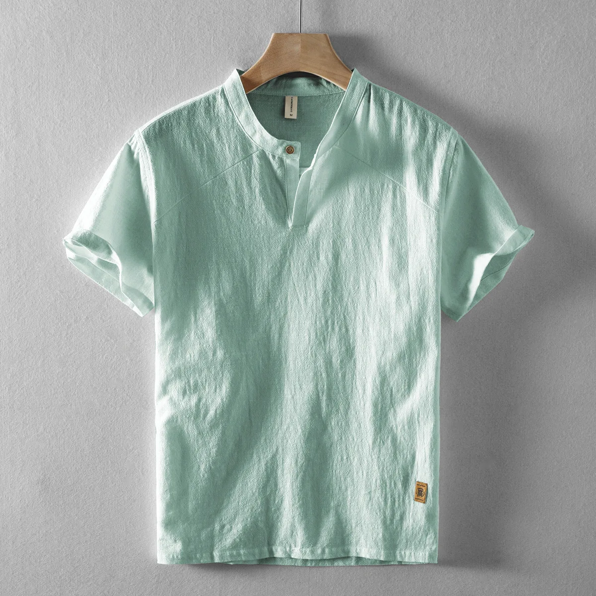 2024 Summer New Men's Short Sleeve T-Shirt Retro Style Casual Stand Up Collar Cotton Linen Comfortable Holiday Beach T Shirts
2024 Summer New Men's Short Sleeve T-Shirt Retro Style Casual Stand Up Collar Cotton Linen Comfortable Holiday Beach T Shirts