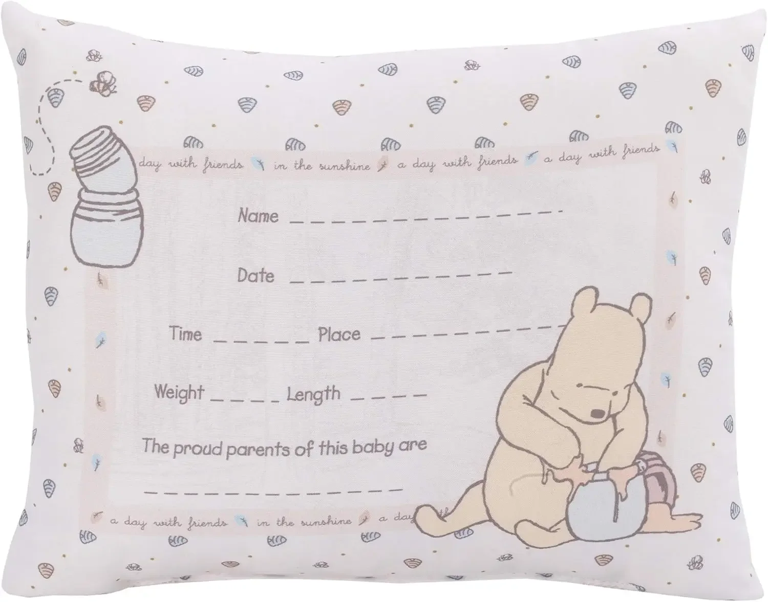 Personalized Keepsake Pillow with Adorable Design, Ivory Blue Yellow - Perfect Newborn Gift
Personalized Keepsake Pillow with Adorable Design, Ivory Blue Yellow - Perfect Newborn Gift