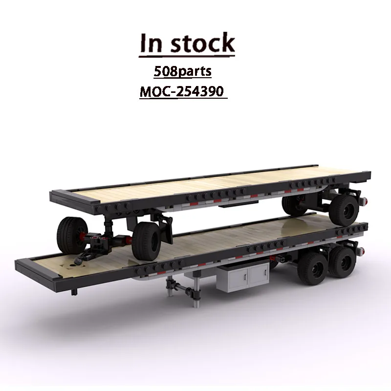 MOC-254390 New Cargo Flatbed Trailer Assembly Model 508 Parts Boys' Children's Birthday Christmas Building Block Toy Gift
MOC-254390 New Cargo Flatbed Trailer Assembly Model 508 Parts Boys' Children's Birthday Christmas Building Block Toy Gift