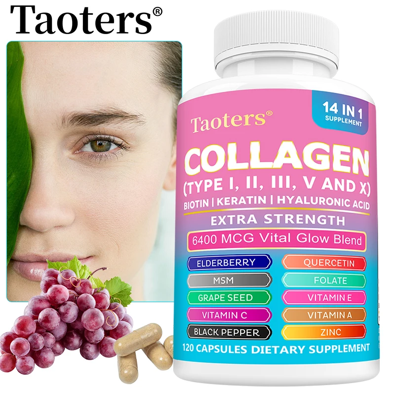 Multi-Collagen Peptides, Types I, II, III, V, and X, Promotes Hair, Skin, Nails, Digestive System, and Joint Health, Non-GMO
Multi-Collagen Peptides, Types I, II, III, V, and X, Promotes Hair, Skin, Nails, Digestive System, and Joint Health, Non-GMO