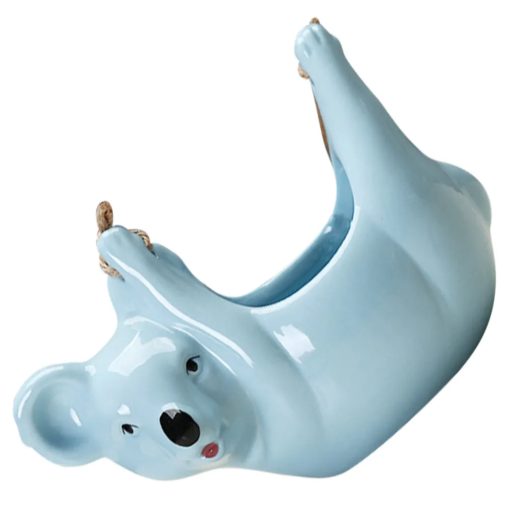 1Pcs Koala Shaped Ceramic Plant Pot Blue Creative Flower Container for Home Garden Desk Window Sill Fleshiness Flowerpot
1Pcs Koala Shaped Ceramic Plant Pot Blue Creative Flower Container for Home Garden Desk Window Sill Fleshiness Flowerpot