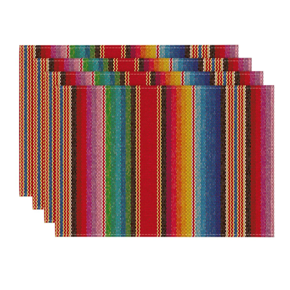 Colorful Stripes Dia De Los Muertos Fiesta Mexico Placemats , 12x18 Inch Spring Table Mats for Party Kitchen Dining Decoration
Colorful Stripes Dia De Los Muertos Fiesta Mexico Placemats , 12x18 Inch Spring Table Mats for Party Kitchen Dining Decoration