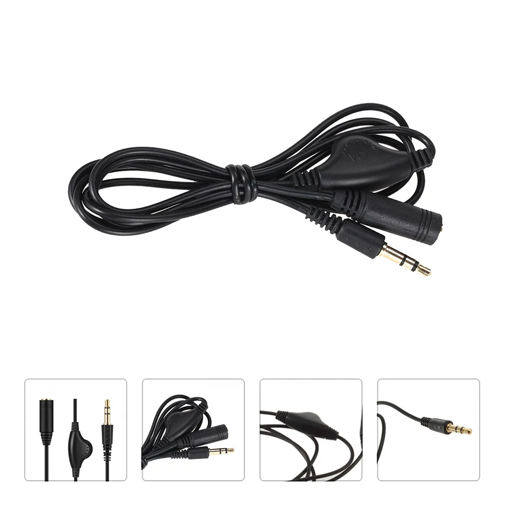 2Pcs 3.5mm Audio Cable Durable Copper Material Pulley Volume Adjustment Extension Cord for Phone Mp3 3.5mm Audio Cable
2Pcs 3.5mm Audio Cable Durable Copper Material Pulley Volume Adjustment Extension Cord for Phone Mp3 3.5mm Audio Cable