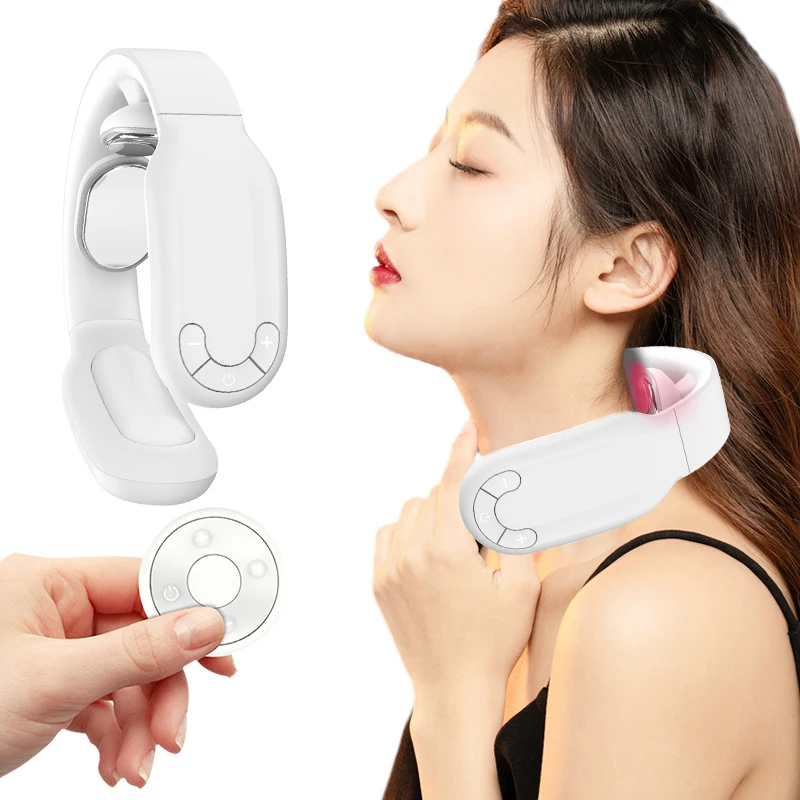 Electric Neck Massager Heating Micro Pulse Vibration Neck Relax Pain Relief Portable With Remote Control Cervical Massage Device
Electric Neck Massager Heating Micro Pulse Vibration Neck Relax Pain Relief Portable With Remote Control Cervical Massage Device
