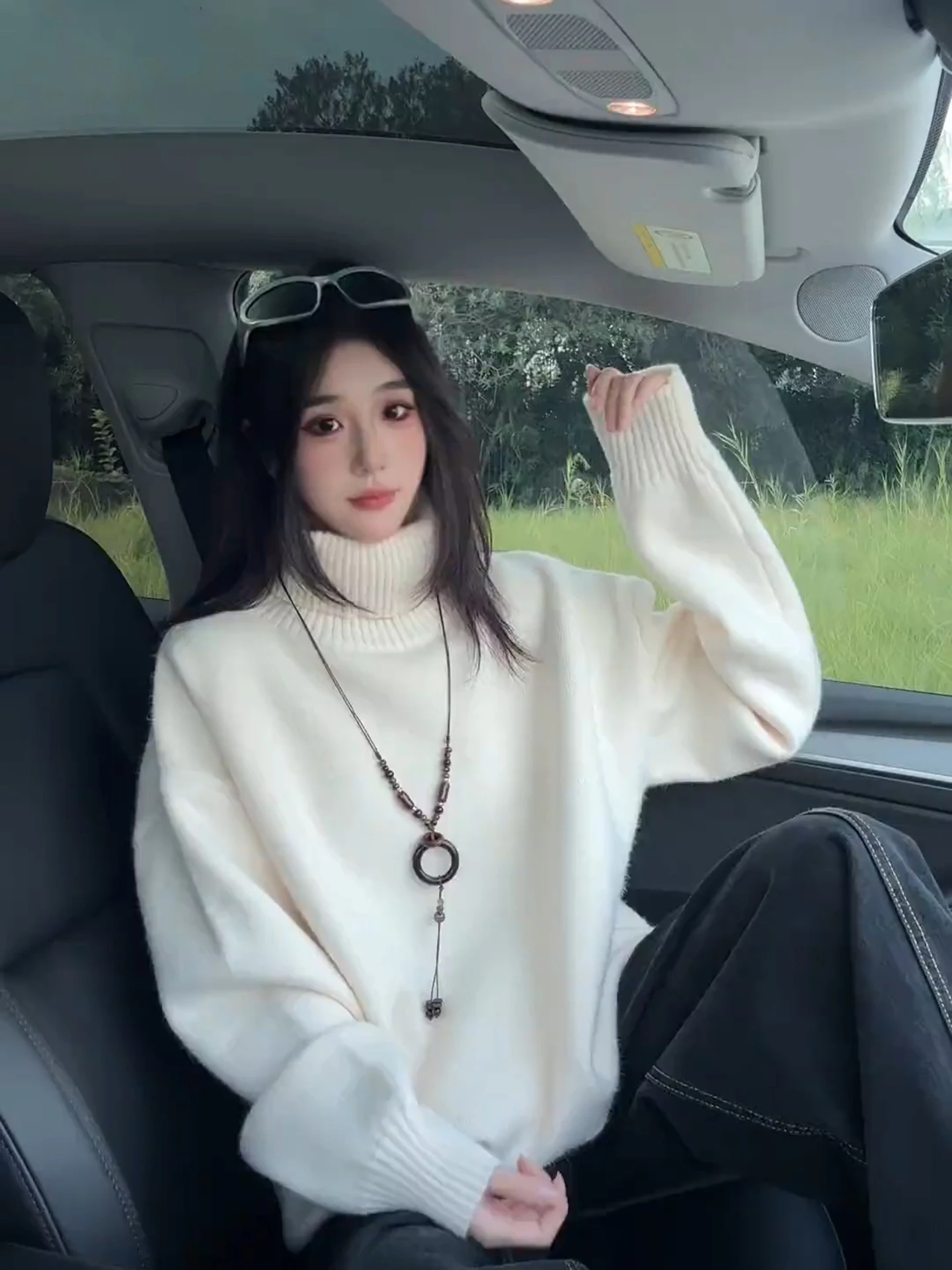 Korean Laid-ba High-ne Fce-lined Thiened Knitted Sweater ex Autumn Winter Color Base Layer irt for Couples
Korean Laid-ba High-ne Fce-lined Thiened Knitted Sweater ex Autumn Winter Color Base Layer irt for Couples