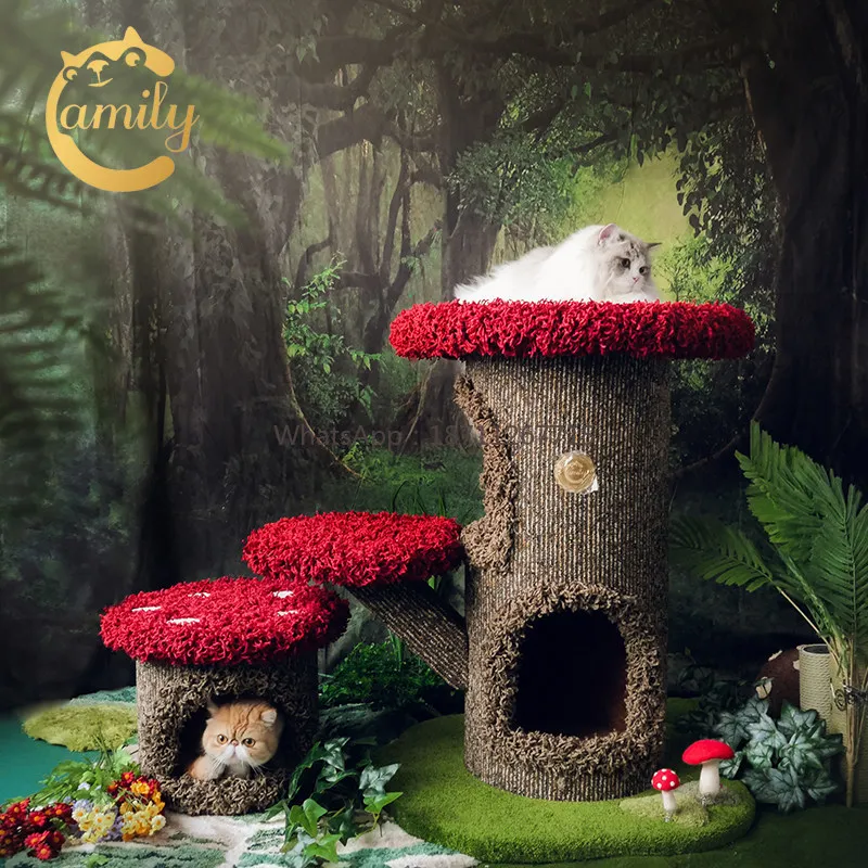 Camily mushroom cat climbing frame mushroom pier cat nest solid wood
Camily mushroom cat climbing frame mushroom pier cat nest solid wood