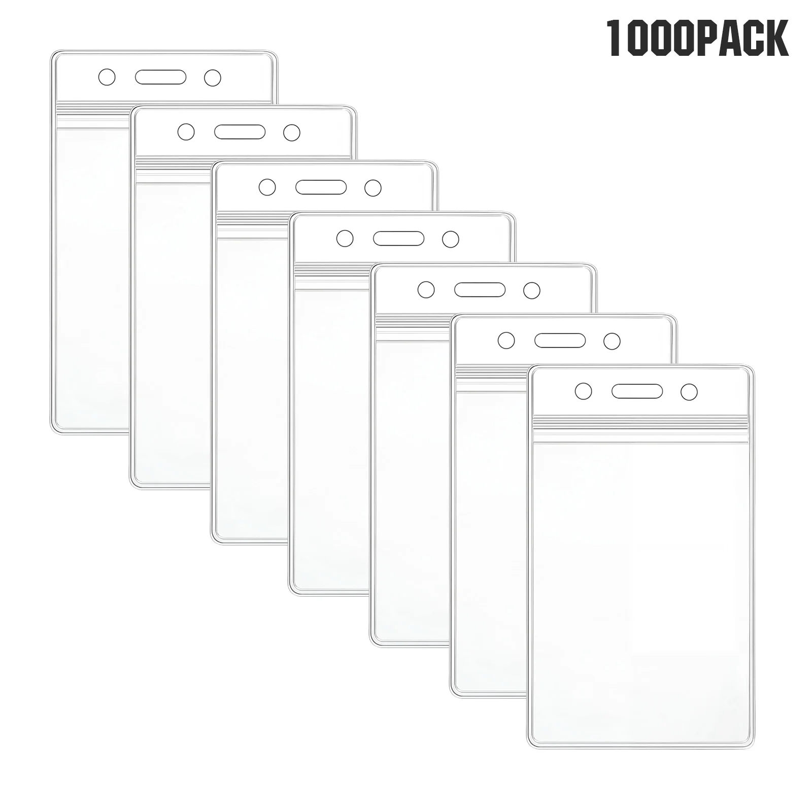 1000 Pack Double-Sided Windows ID Badge Holder Resealable Badge Holders Set for Office Driver's Licenses & Passes
1000 Pack Double-Sided Windows ID Badge Holder Resealable Badge Holders Set for Office Driver's Licenses & Passes