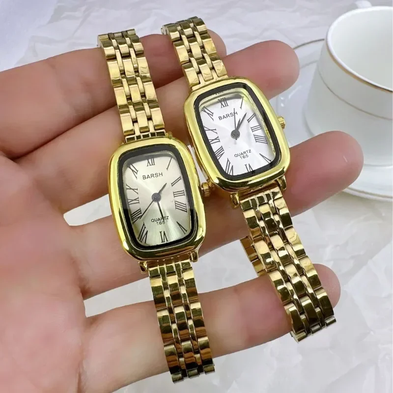 Модные кварцевые женские часы с квадратным циферблатом, простые элегантные золотые наручные часы с ремешком из нержавеющей стали, деловые часы, дропшиппинг, подарки
Модные кварцевые женские часы с квадратным циферблатом, простые элегантные золотые наручные часы с ремешком из нержавеющей стали, деловые часы, дропшиппинг, подарки