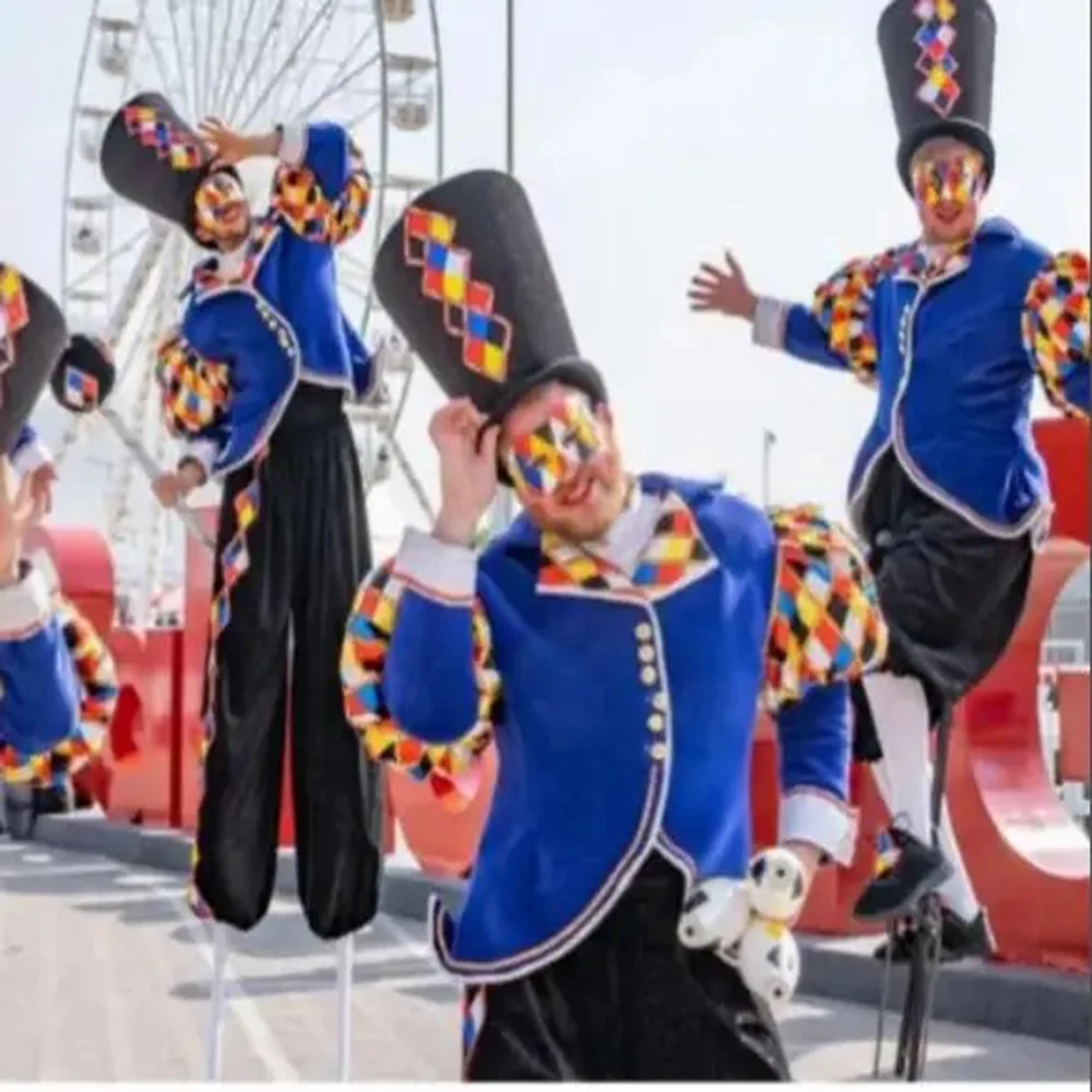Stilts Clown Cloth Include Hat Jacket Pants Stage Performance Cosplay party outfit
Stilts Clown Cloth Include Hat Jacket Pants Stage Performance Cosplay party outfit