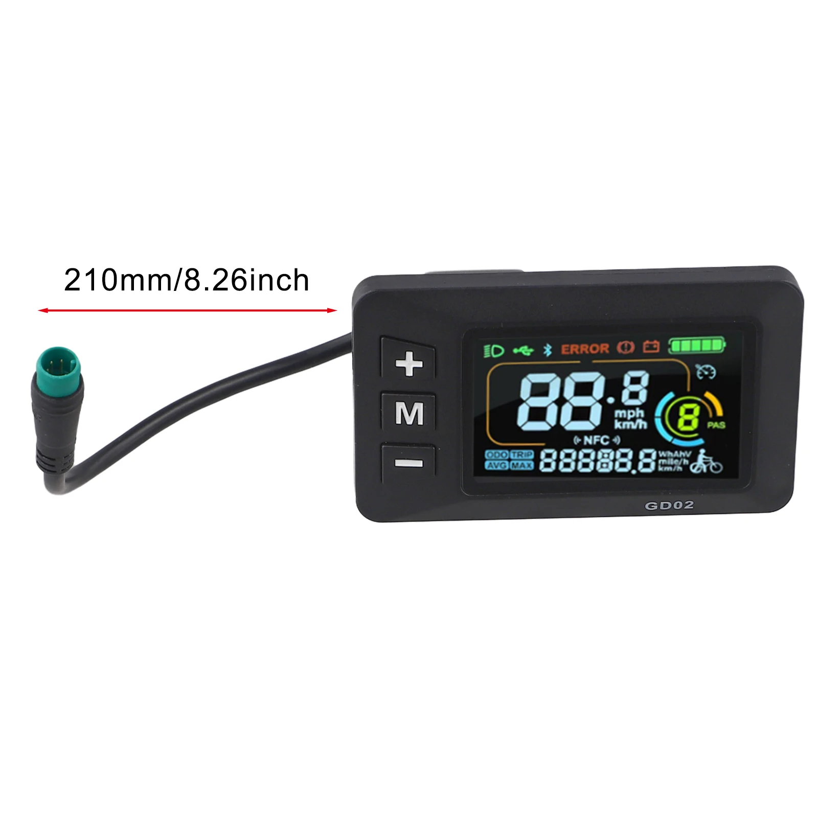 Black E-Bike Display Waterproof E-bike Display Electric Bicycle Accessory Reliable Performance Waterproof Design
Black E-Bike Display Waterproof E-bike Display Electric Bicycle Accessory Reliable Performance Waterproof Design