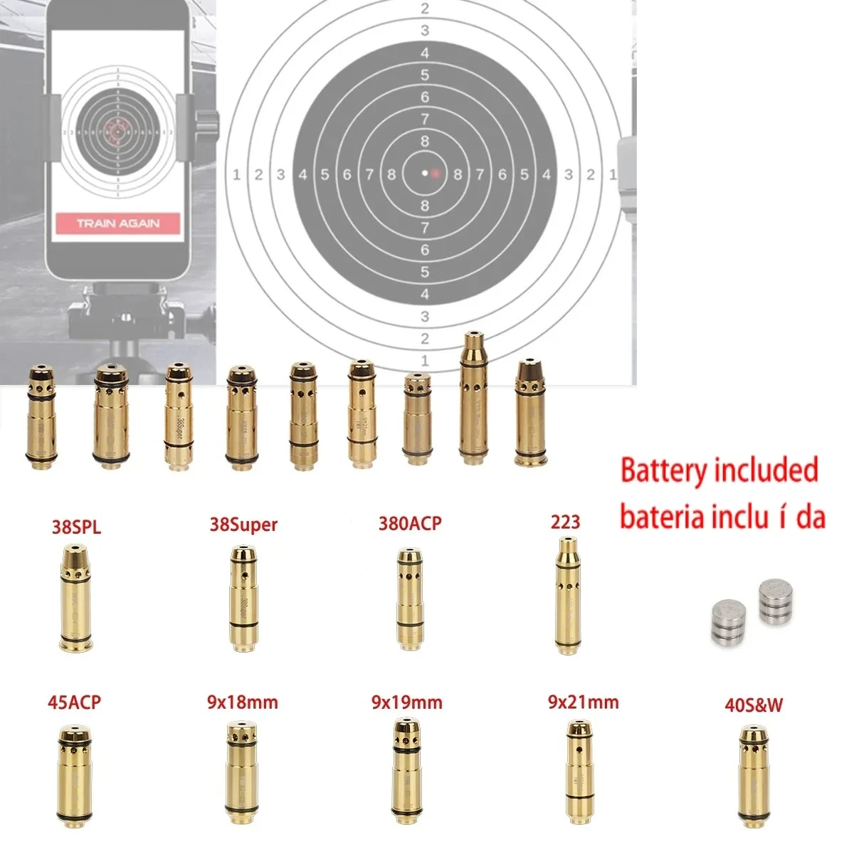 Tactical G43 Red Laser Training Bullet 9x19mm G17/19 380ACP 223Rem for Taurus G2C 7.62*39mm AK47 Dry Fire Cartridge Boresighter
Tactical G43 Red Laser Training Bullet 9x19mm G17/19 380ACP 223Rem for Taurus G2C 7.62*39mm AK47 Dry Fire Cartridge Boresighter