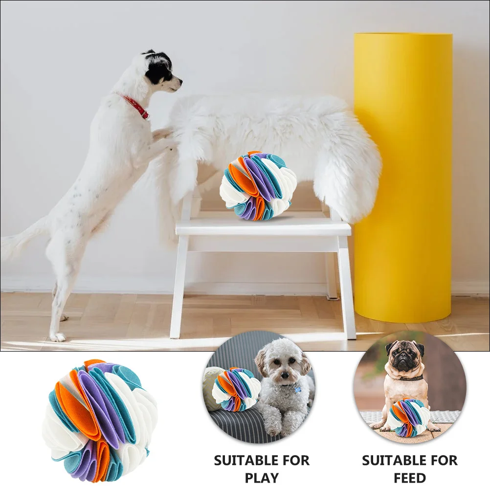Pet Sniffing Ball Felt Dog Interactive Slow Feeder For Training Chewing Molar Play Snuffle Feeder Dog Teething
Pet Sniffing Ball Felt Dog Interactive Slow Feeder For Training Chewing Molar Play Snuffle Feeder Dog Teething