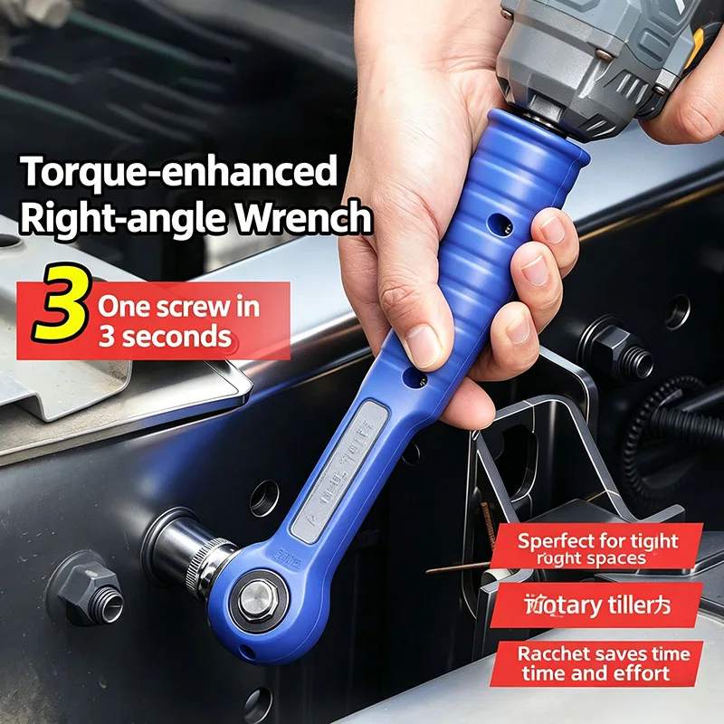 Heavy Duty Pneumatic 1/2 Inch Right Angle Wrench for Rotary Tiller Stubble Machine Blade Change in Tight Spaces
Heavy Duty Pneumatic 1/2 Inch Right Angle Wrench for Rotary Tiller Stubble Machine Blade Change in Tight Spaces