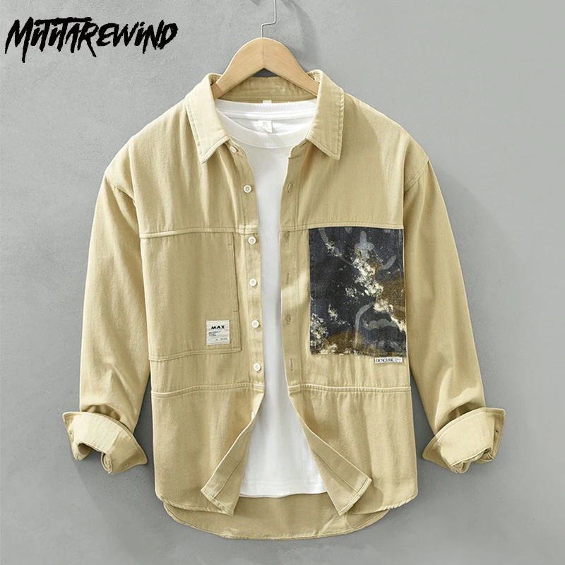 Japanese Fashion Cargo Shirt Men Spring Autumn Streetwear Long Sleeve Shirts Pure Cotton Pocket Printed Shirt Youth Loose Shirts
Japanese Fashion Cargo Shirt Men Spring Autumn Streetwear Long Sleeve Shirts Pure Cotton Pocket Printed Shirt Youth Loose Shirts