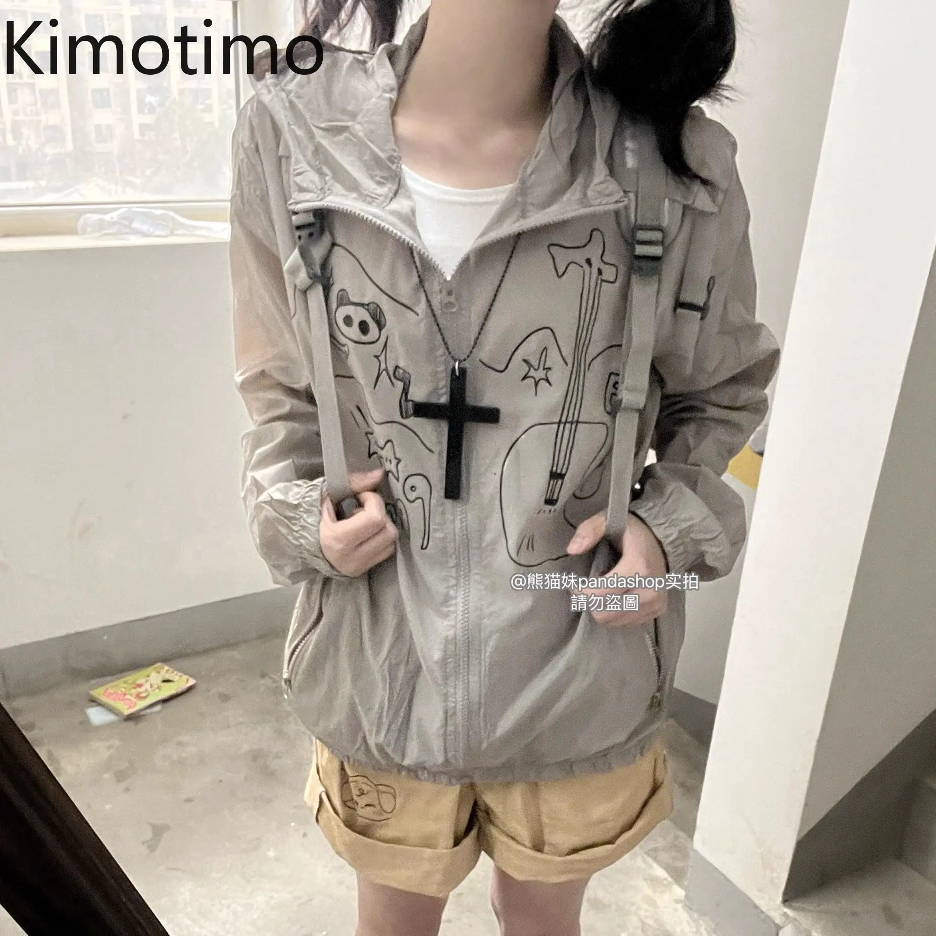 Kimotimo 2025 Summer Y2k Print Sunscreen Tops Women Long Sleeve Loose Zipper Sweatshirt Korean Style Street Cool Casual Coats
Kimotimo 2025 Summer Y2k Print Sunscreen Tops Women Long Sleeve Loose Zipper Sweatshirt Korean Style Street Cool Casual Coats