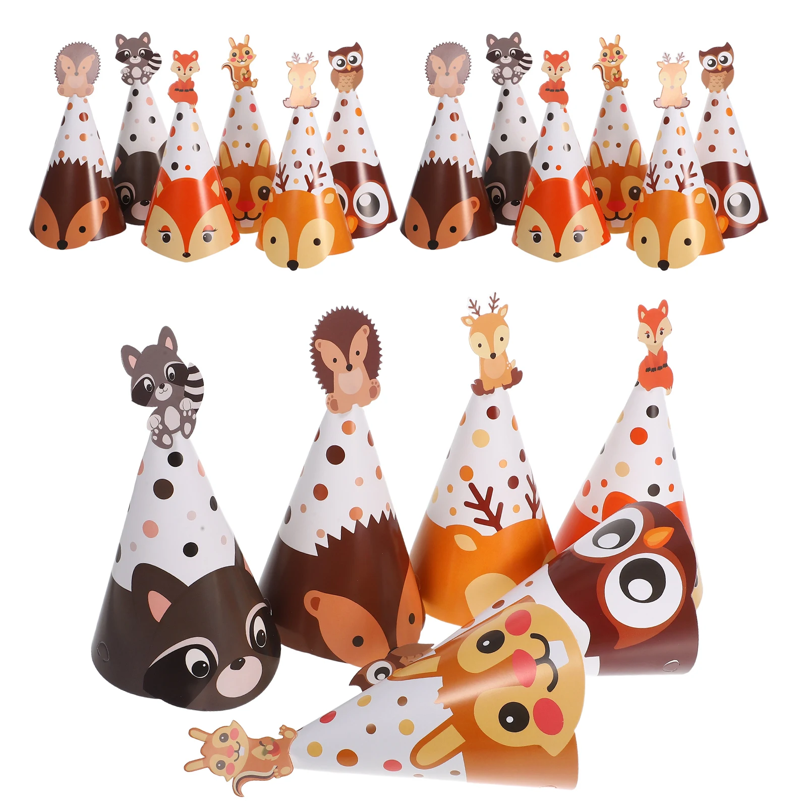 24 Pcs Animal Birthday Party Hat Decors Prop Paper Hats Cap Cone with Elastic Band Theme Headwear for Decoration Headdress
24 Pcs Animal Birthday Party Hat Decors Prop Paper Hats Cap Cone with Elastic Band Theme Headwear for Decoration Headdress