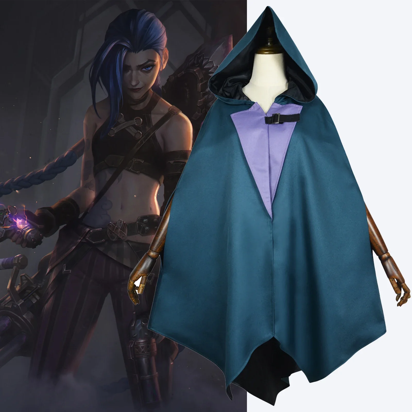 Battle of Two Cities 2: Jinx Coswear, Jinx Cloak, Medieval Age of Gods Hooded Cloak, Cosplay Costume, Jinx Cloak 2025 New
Battle of Two Cities 2: Jinx Coswear, Jinx Cloak, Medieval Age of Gods Hooded Cloak, Cosplay Costume, Jinx Cloak 2025 New