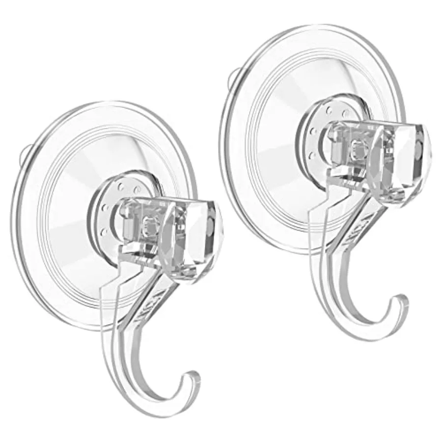 Wreath Hanger, Large Suction Cup Wreath Hooks, Heavy Duty, 22 LB Capacity, Removable and Reusable, Clear, 2 Pcs
Wreath Hanger, Large Suction Cup Wreath Hooks, Heavy Duty, 22 LB Capacity, Removable and Reusable, Clear, 2 Pcs