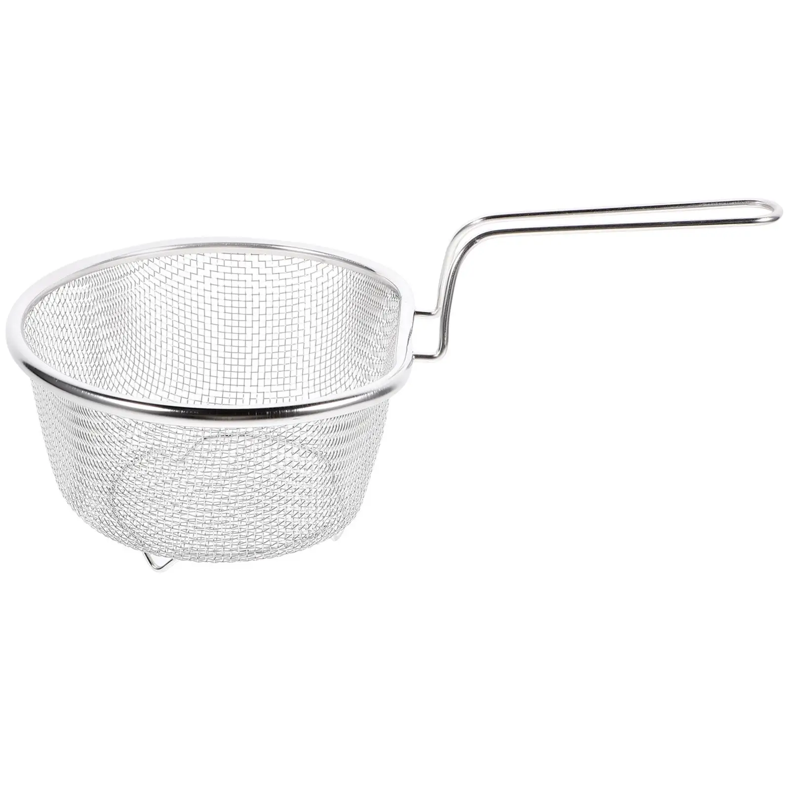 Stainless Steel Fry Basket Handheld Colander for French Fries Chicken Wings Kitchen Tool Oil Filter Reusable Metal Frying Basket
Stainless Steel Fry Basket Handheld Colander for French Fries Chicken Wings Kitchen Tool Oil Filter Reusable Metal Frying Basket
