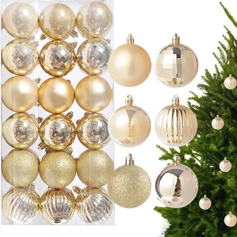 36PCS Christmas Balls Christmas Tree Ornaments Ball Xmas Hanging Tree Pendants Home Party DIY Decoration New Year Gift Supplies
36PCS Christmas Balls Christmas Tree Ornaments Ball Xmas Hanging Tree Pendants Home Party DIY Decoration New Year Gift Supplies