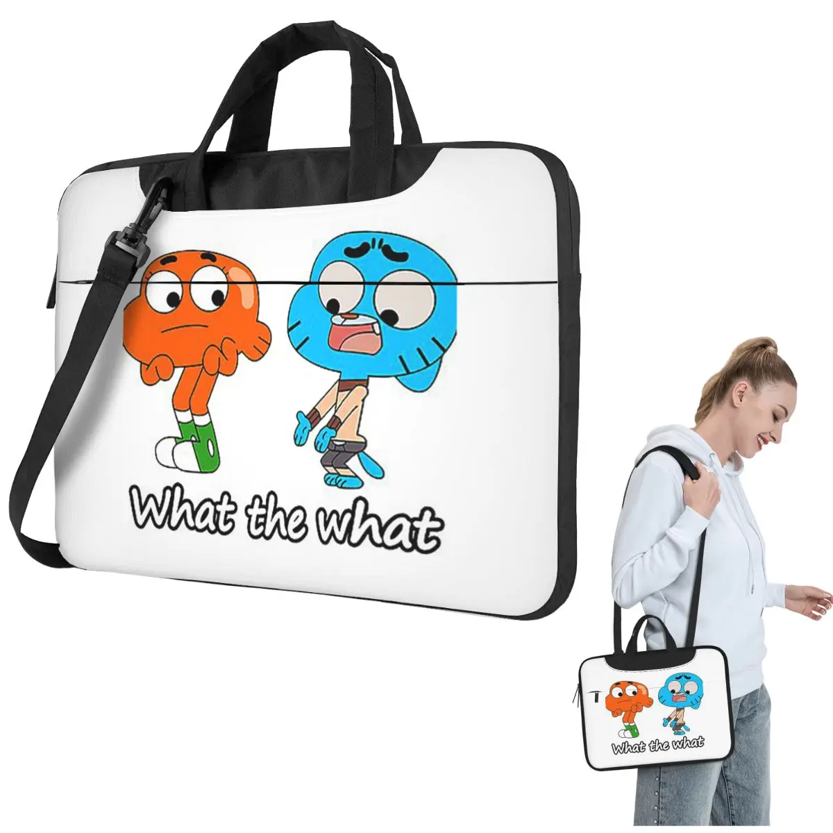 The Amazing World Of Gumball Gumball And Darwin What The What Сумка для ноутбука Противоударный чехол Сумка для компьютера 14 15,6-дюймовая сумка для ноутбука
The Amazing World Of Gumball Gumball And Darwin What The What Сумка для ноутбука Противоударный чехол Сумка для компьютера 14 15,6-дюймовая сумка для ноутбука