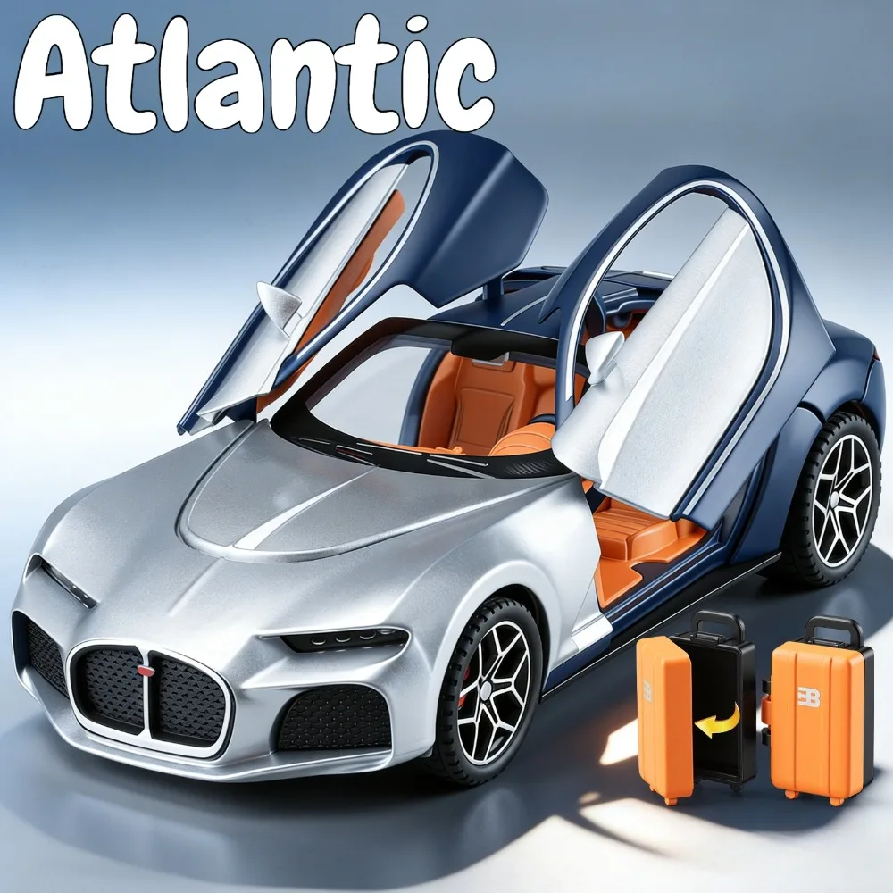 1:32 Atlantic Tourbillon Miniature Sports Cars Diecast Alloy Model Toys Doors Opened Rubber Tire Pull Back Models Surprise Gifts
1:32 Atlantic Tourbillon Miniature Sports Cars Diecast Alloy Model Toys Doors Opened Rubber Tire Pull Back Models Surprise Gifts