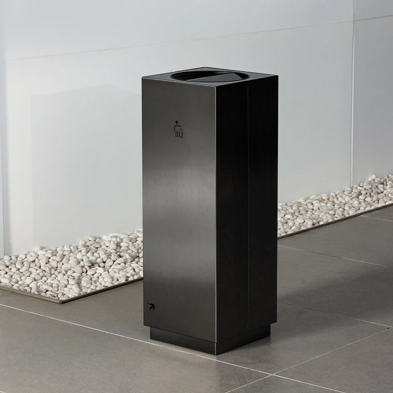 Business Office Buildings Hotel Lobbies Vertical Elevator Halls Floor-Standing Stainless Steel Trash Can Swing Lid Waste Metal
Business Office Buildings Hotel Lobbies Vertical Elevator Halls Floor-Standing Stainless Steel Trash Can Swing Lid Waste Metal