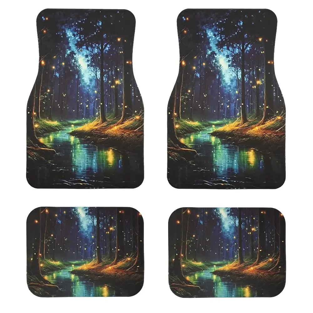 Universal Fit Car Floor Mats - Tech Cloth with Elegant Patterns, Enchanted Forest Stream, Front (26.8x17.3in) & Rear (13x17.3
Universal Fit Car Floor Mats - Tech Cloth with Elegant Patterns, Enchanted Forest Stream, Front (26.8x17.3in) & Rear (13x17.3
