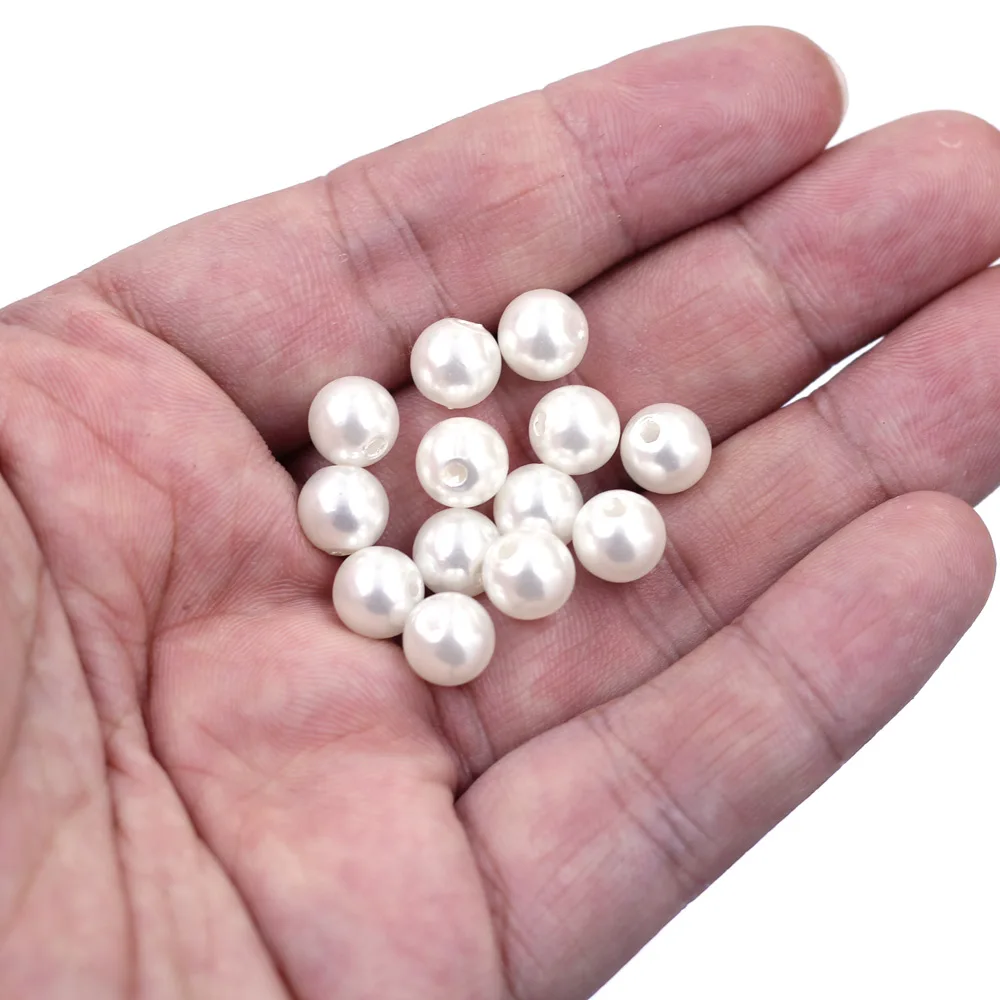 100PCS Acrylic Round Imitation Pearl Spacer Beads 8mm Handicrafts Apparel Clothes Handbag Sewing Accessories Materials Pack
100PCS Acrylic Round Imitation Pearl Spacer Beads 8mm Handicrafts Apparel Clothes Handbag Sewing Accessories Materials Pack