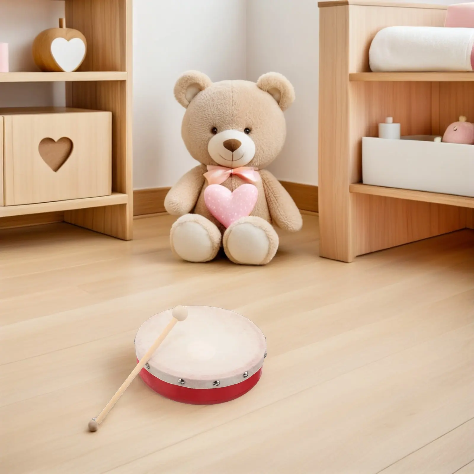 Wooden Hand Drum for Kids Toddlers Preschool Children Rhythm Development Musical Instrument Early Education Interactive
Wooden Hand Drum for Kids Toddlers Preschool Children Rhythm Development Musical Instrument Early Education Interactive